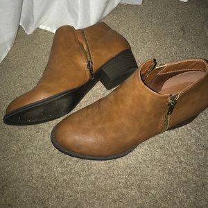 Brown Union Bay booties